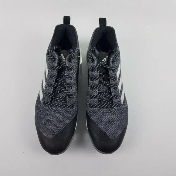 adidas Men Power Alley 5 Low Baseball Cleats AC8386 Black Gray Size 11